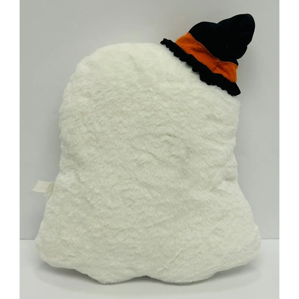 Target Halloween Ghost Plush Decorative Pillow Witch Hat White 13.5x12